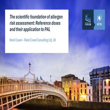 Scientific Foundation of Allergen Risk Assessment: Reference Doses and ...