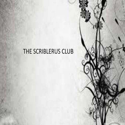 The scriblerus club