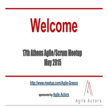 The scrum events athens agile meetup