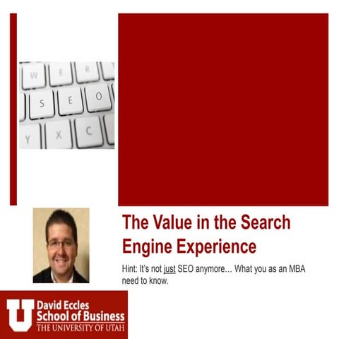 The Search Engine Experience