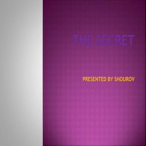 Essence Of The Secret Book by Shourov
