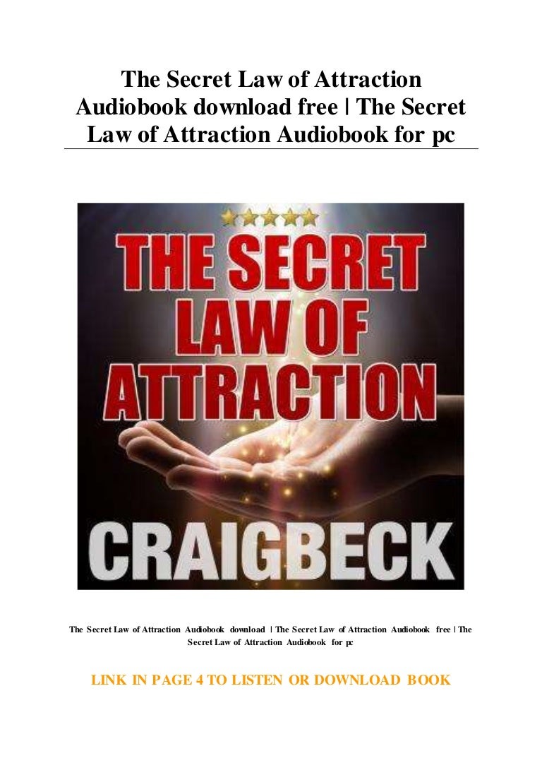 The Secret Law Of Attraction Audiobook Free Download