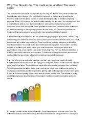 Why You Should Use This credit scor...