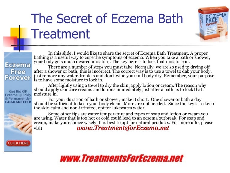 The Secret Of Eczema Bath Treatment