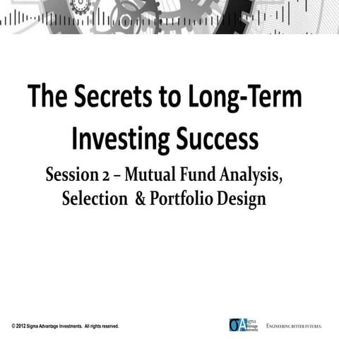 The secrets to long term investing success - session 2