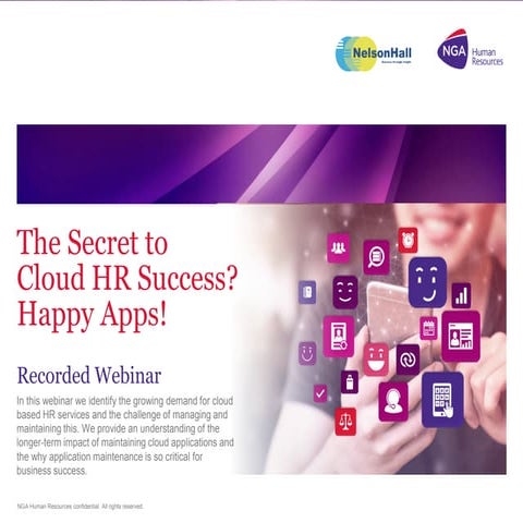 The secret to cloud hr success. Happy apps.