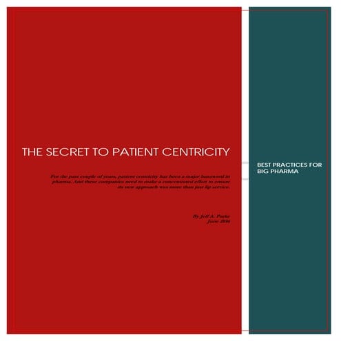 The secret to true patient centricity parke ip