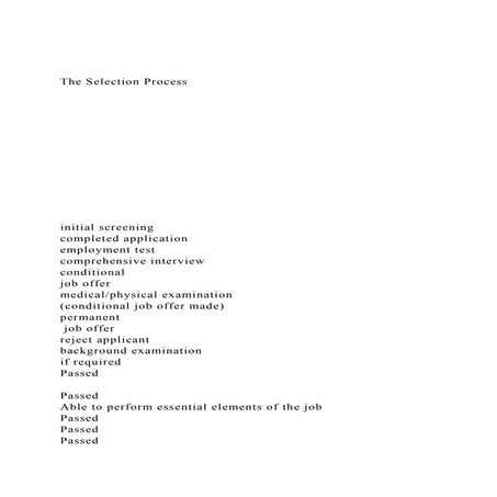 The Selection Processinitial screening.docx