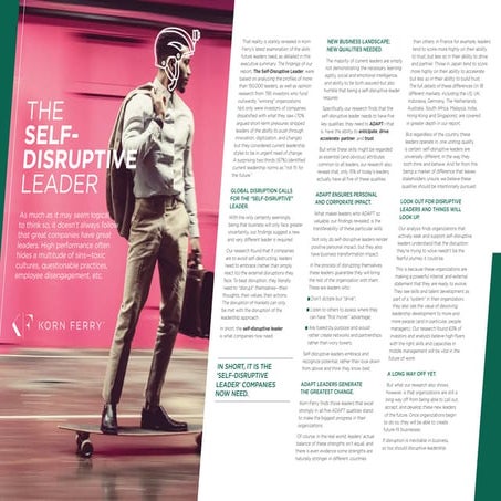 The self disruptive leader