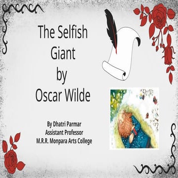 The Selfish Giant by Oscar Wilde Short Story