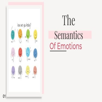 The semantics of emotions, ch4