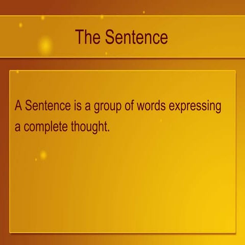 The sentence