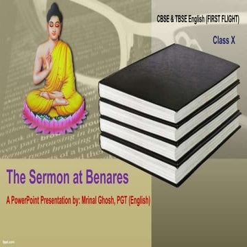 The sermon at Benares 