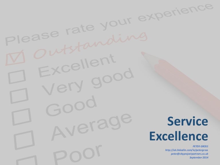 The Service Excellence Model