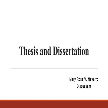 Information Resources and Services II: Theses and dissertation