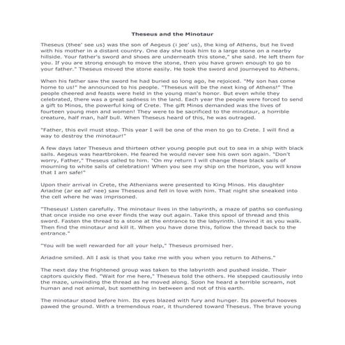 Theseus and the Minotaur