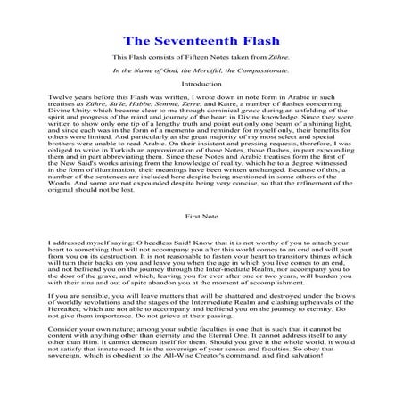 The Seventeenth Flash