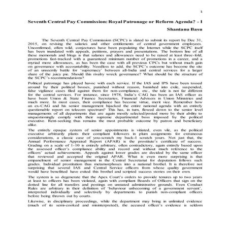 India's Seventh Central Pay Commission