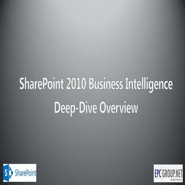 EPC Group - The SharePoint Evolution and Your Organization's BI Roadmap