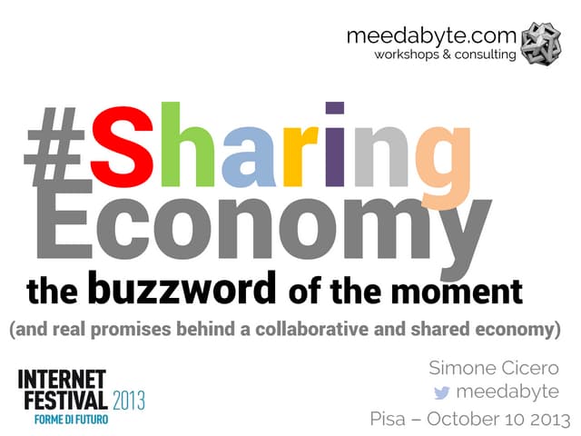 SharingEconomy: The Buzzword of the Moment