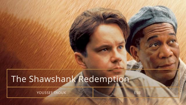 The Shawshank Redemption YT1, a presentation summarizing the great movies Sha...