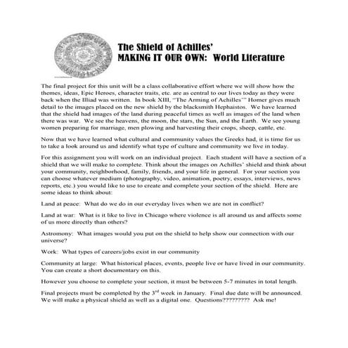 The shield of achilles