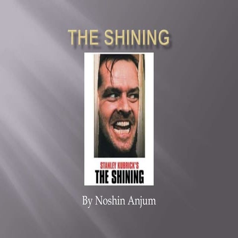 The shining   presentation