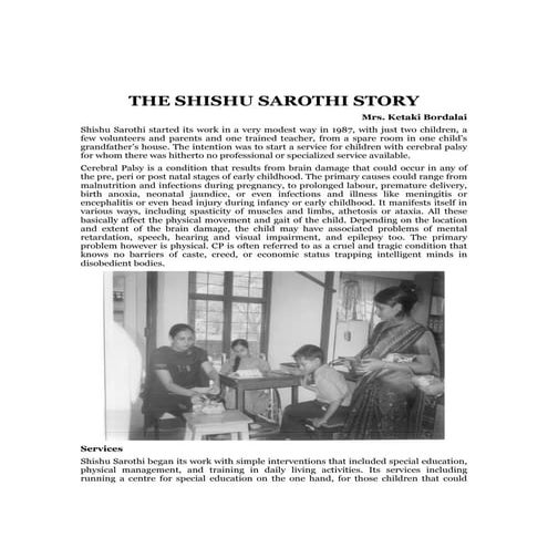 The Shishu Sarothi story