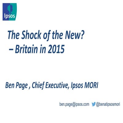 The Shock of the New? Britain in 2015