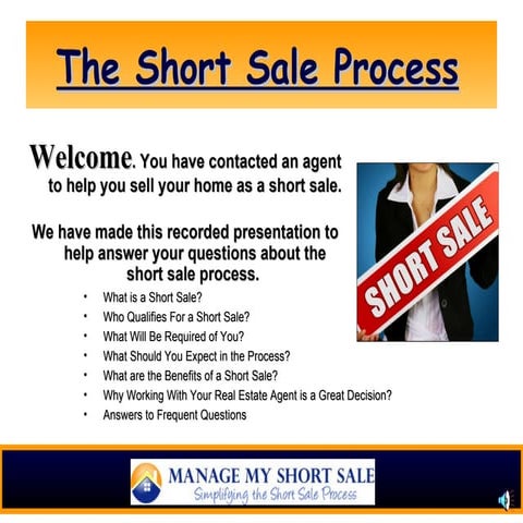 Struggling Homeowner Short Sale Process | PDF