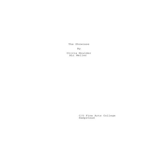 Script Draft 2 Olivia and Ali