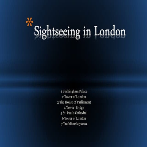 The sights of london