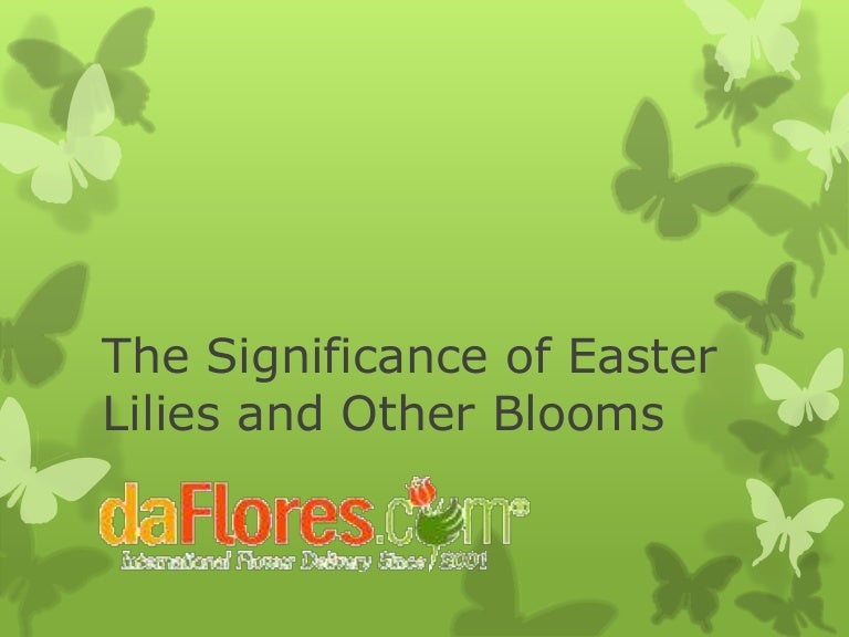 The Significance of Easter Lilies and Other Blooms