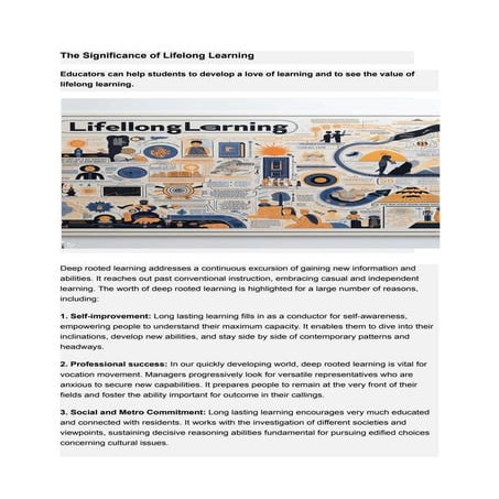 Lifelong learning practices of primary school teachers: a systematic ...