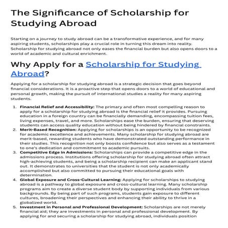 The Significance of Scholarship for Studying Abroad.pdf