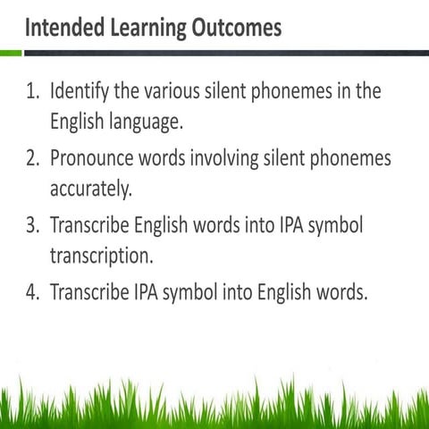 The Silent Phonemes