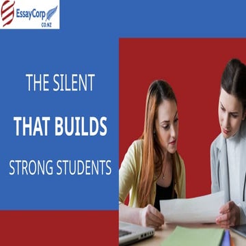 The Silent That Builds Strong Students pptx | PPTX