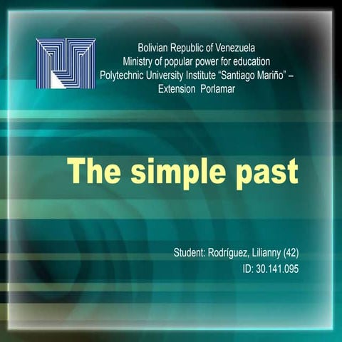 The simple past