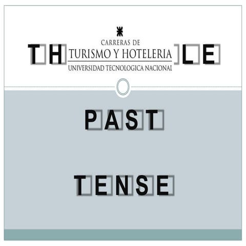 The simple past tense