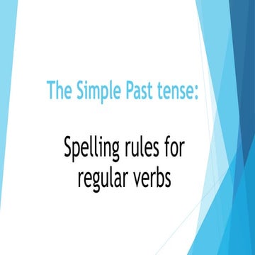 The simple past tense  top notch 1 u 7