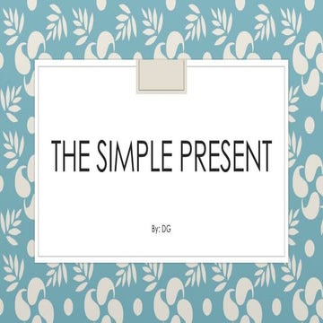 The simple present