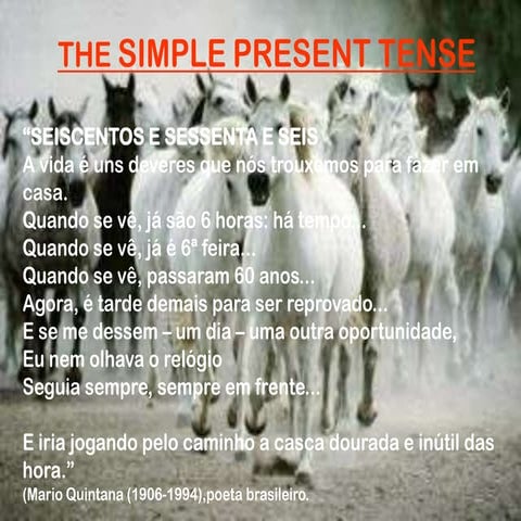 Aula de Inglês - The Simple Present Tense