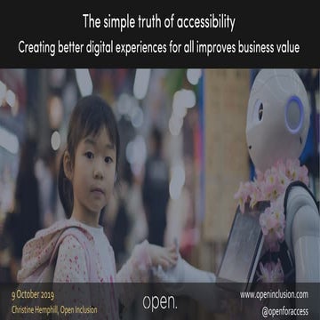 The Simple Truth of Accessibility