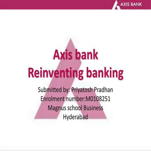 Thesis on AXIS bank