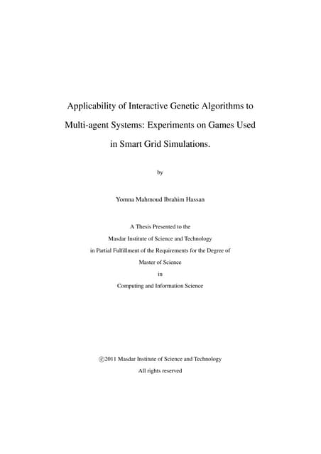 Applicability of Interactive Genetic Algorithms to Multi-agent Systems: Exper...
