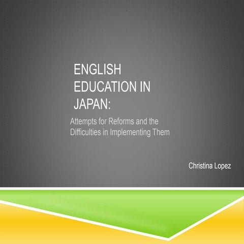 English study in japan | PDF