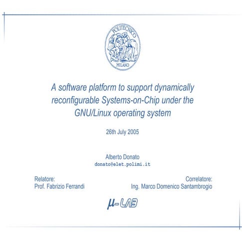 Thesis Donato Slides EN