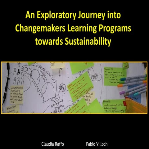 Changemaker learning programs towards Sustainability