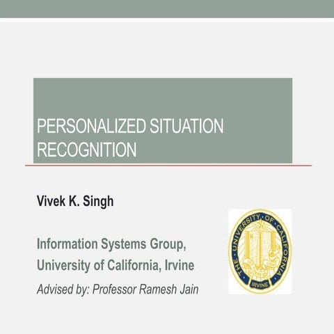 Thesis personalized situation recognition