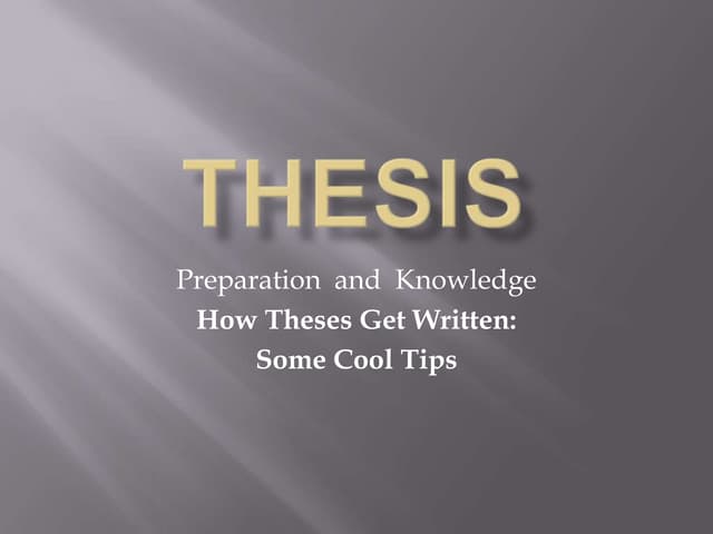 Dissertation oral defense powerpoint